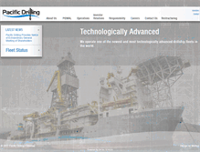 Tablet Screenshot of pacificdrilling.com